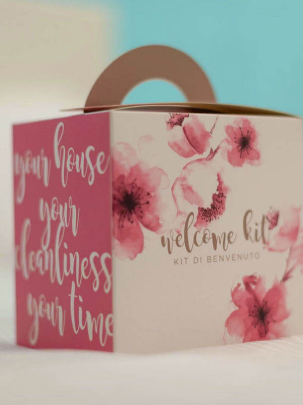 Kit di benvenuto in appartamento vacanze a Desenzano del Garda
